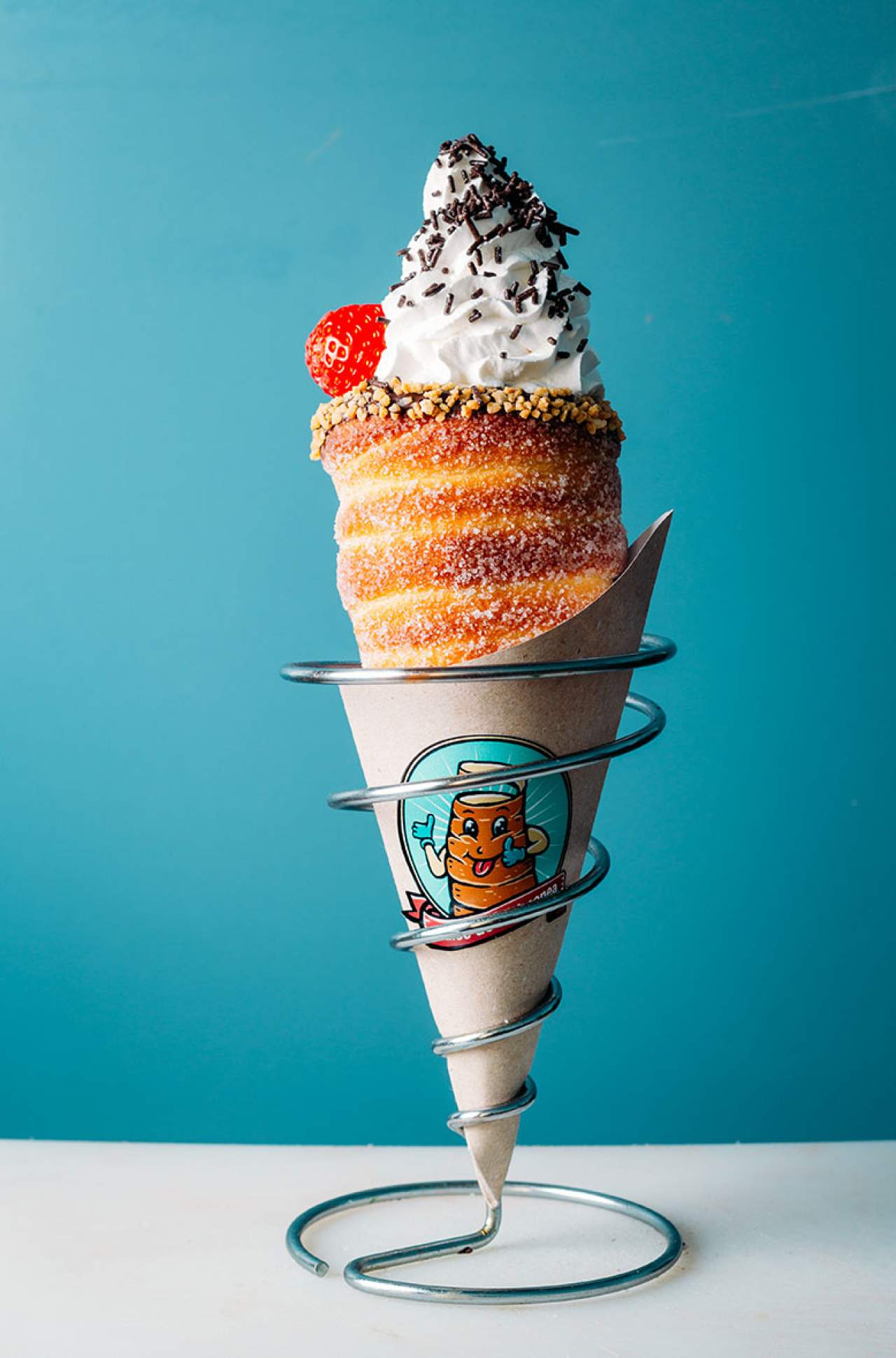 Kürtőskalács (dulce de chimenea) en Madrid
