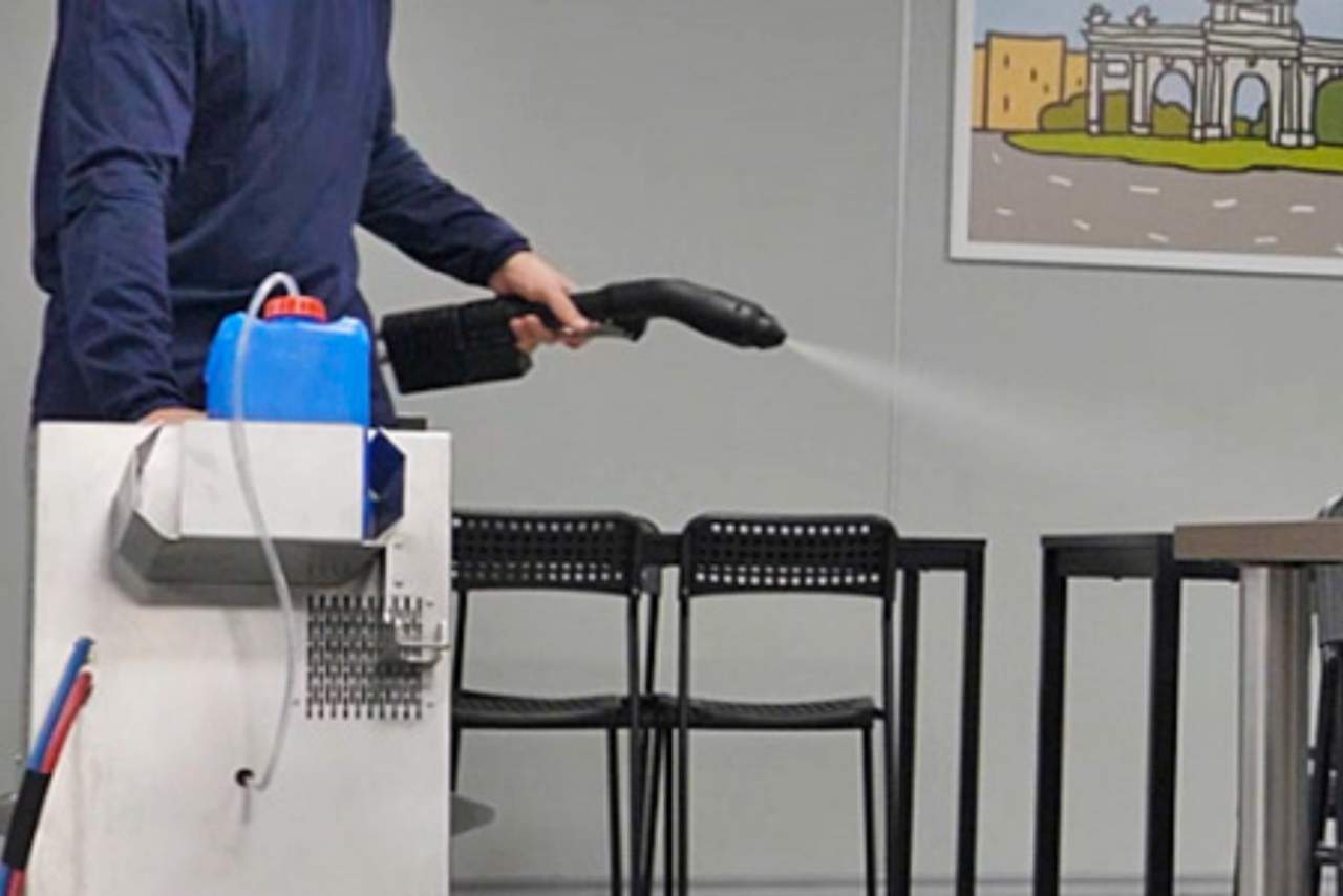 Pulverizador electrostático en desinfección de superficies: Tecnostatic