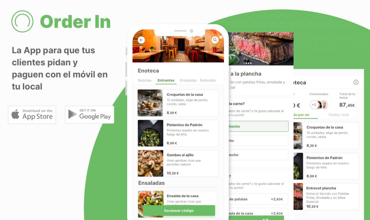 La app española para pedir y pagar dentro de los restaurantes: Order In