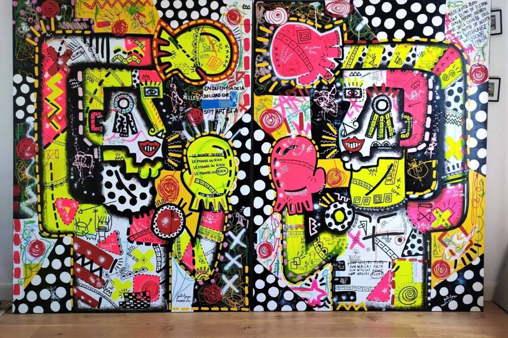 Guto Ajayu, el artista que crea arte combinando lo histórico y lo contemporáneo: street art, pop art & antique cultures