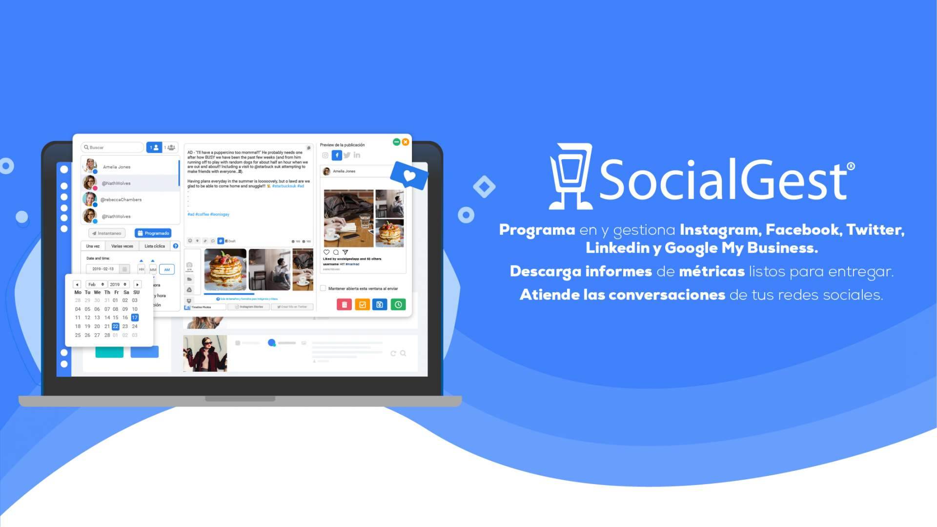 Impulsar resultados en las redes sociales con la programación sencilla y rápida de SocialGest