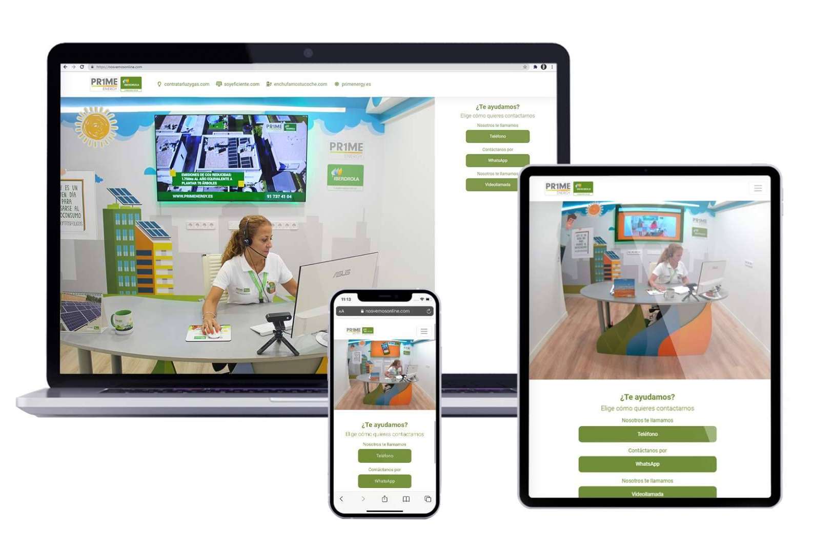 Prime Energy: Nos vemos online, el servicio de atención virtual en directo inclusivo