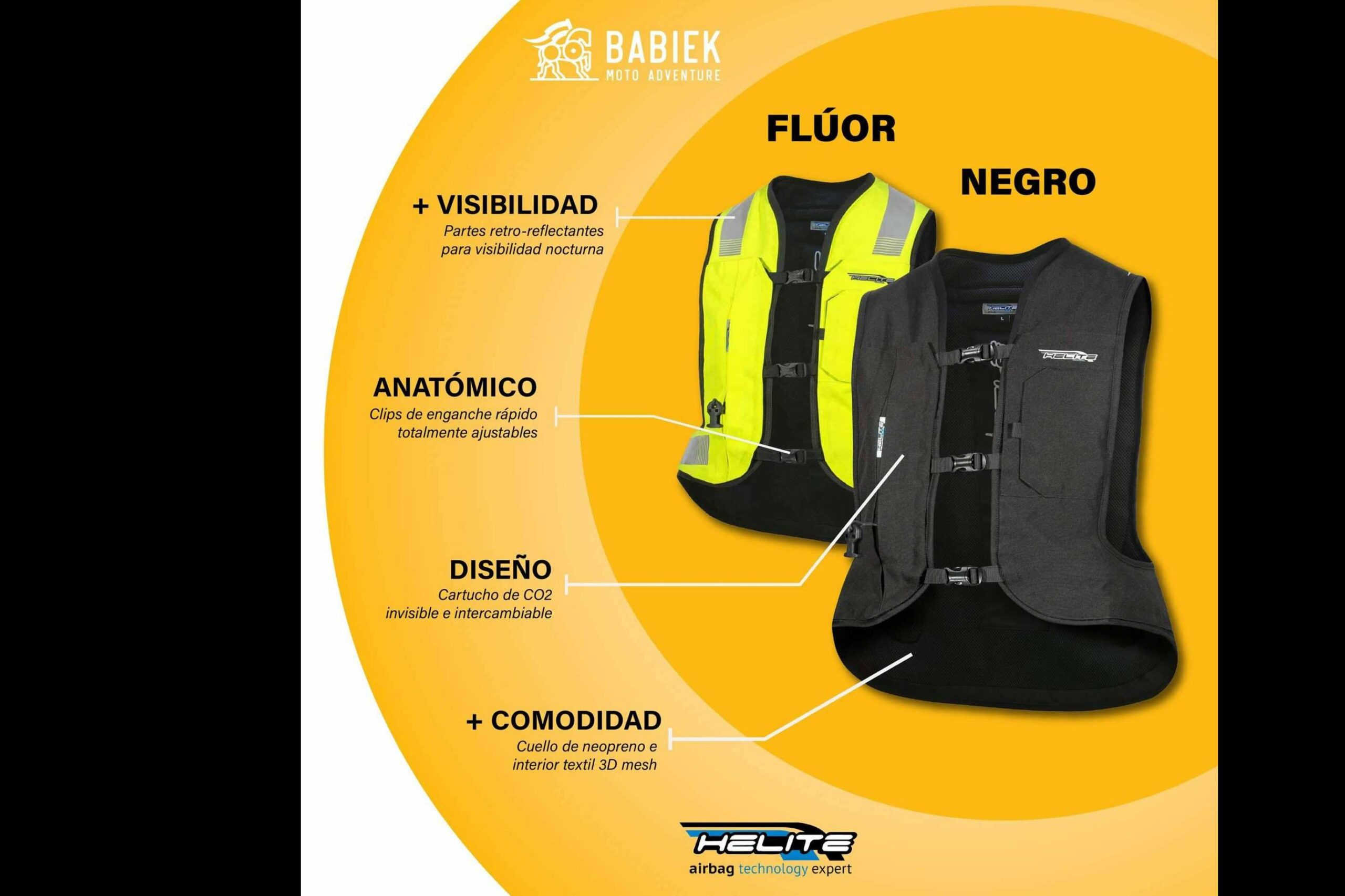 La importancia de protegerse con un chaleco airbag moto de la compañía Babiek