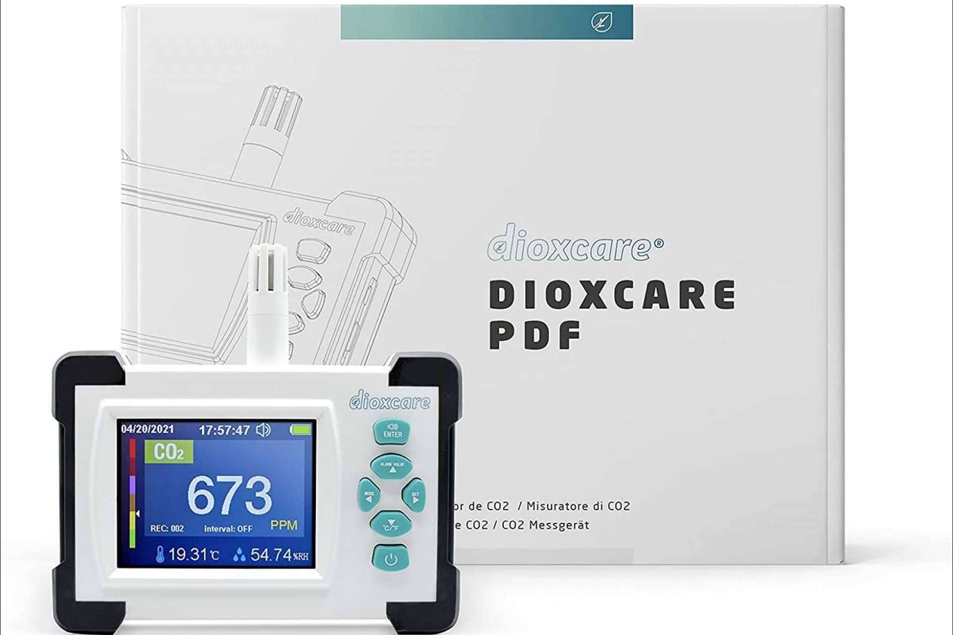 Protect Soiart Distribución ofrece un medidor detector de CO2 DIOXCARE