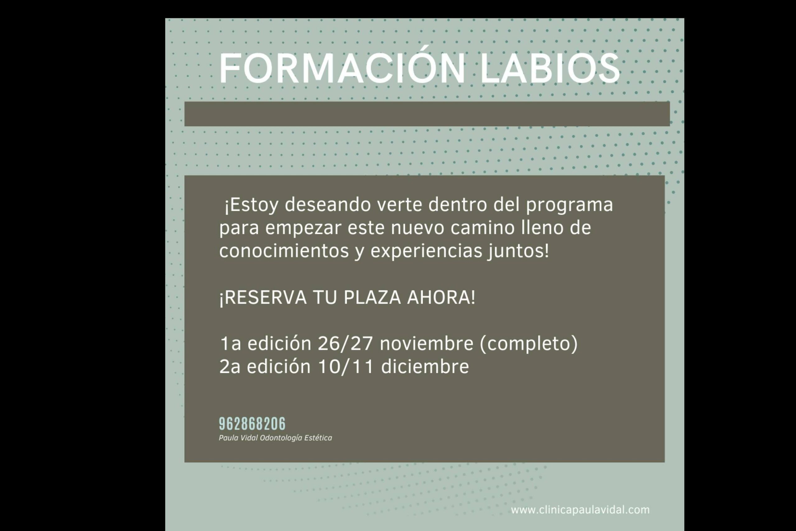 Clínica Paula Vidal ofrece un curso de relleno de ácido hialurónico para odontólogos
