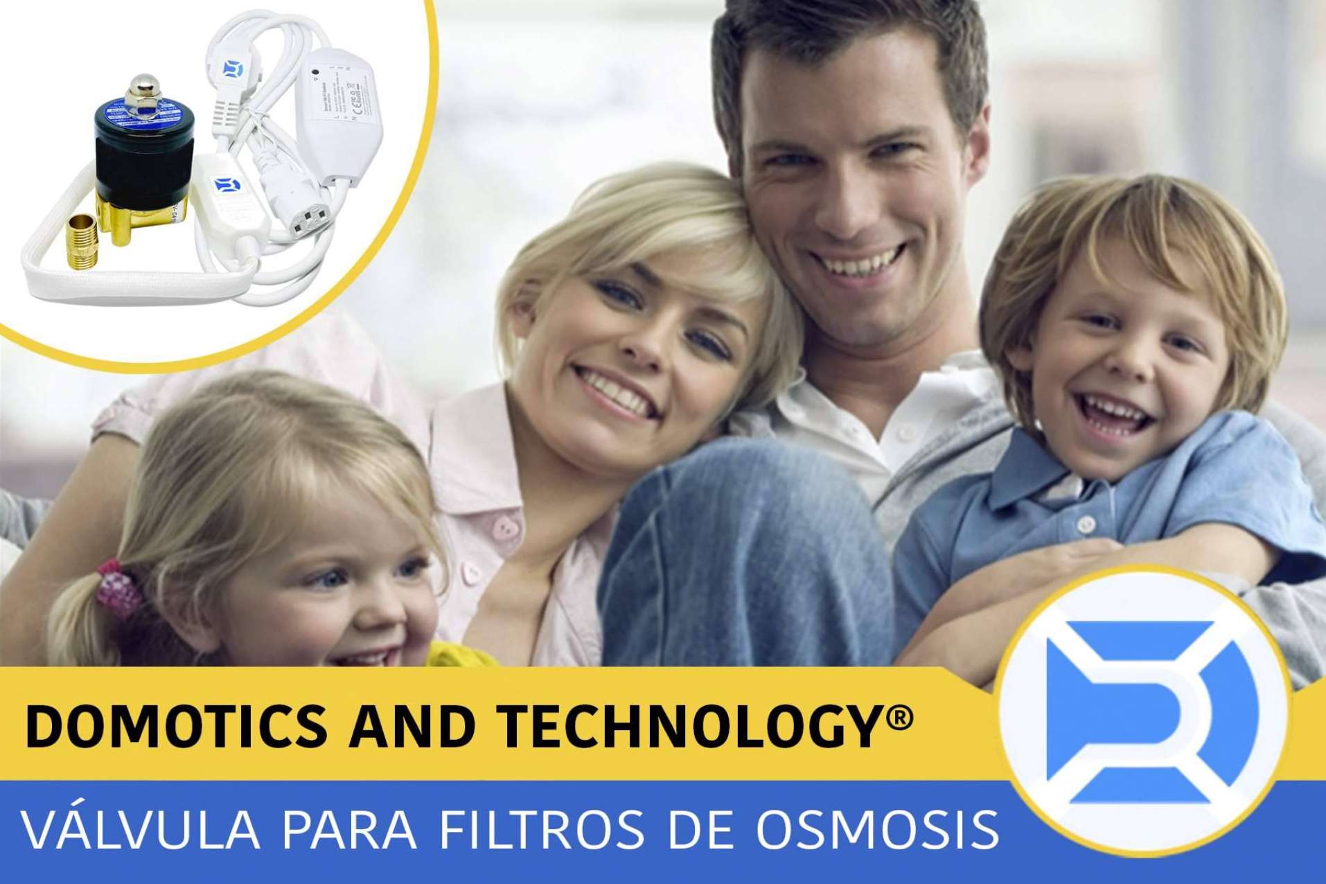 La válvula automatizada con sistema domótico de Domotics and Technology
