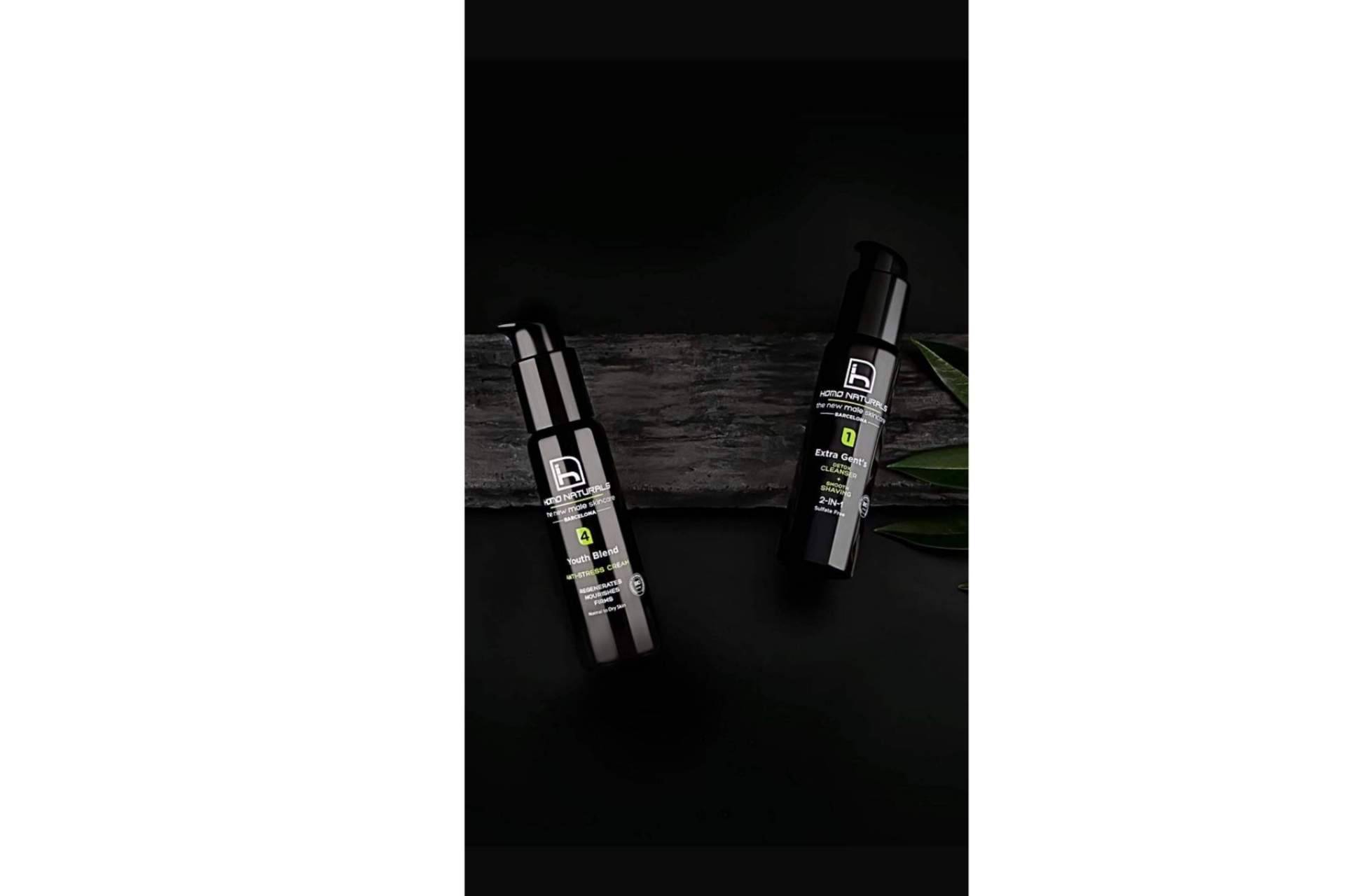 Cosmética masculina con Homo Naturals, cuidado específico y 100% natural para la piel