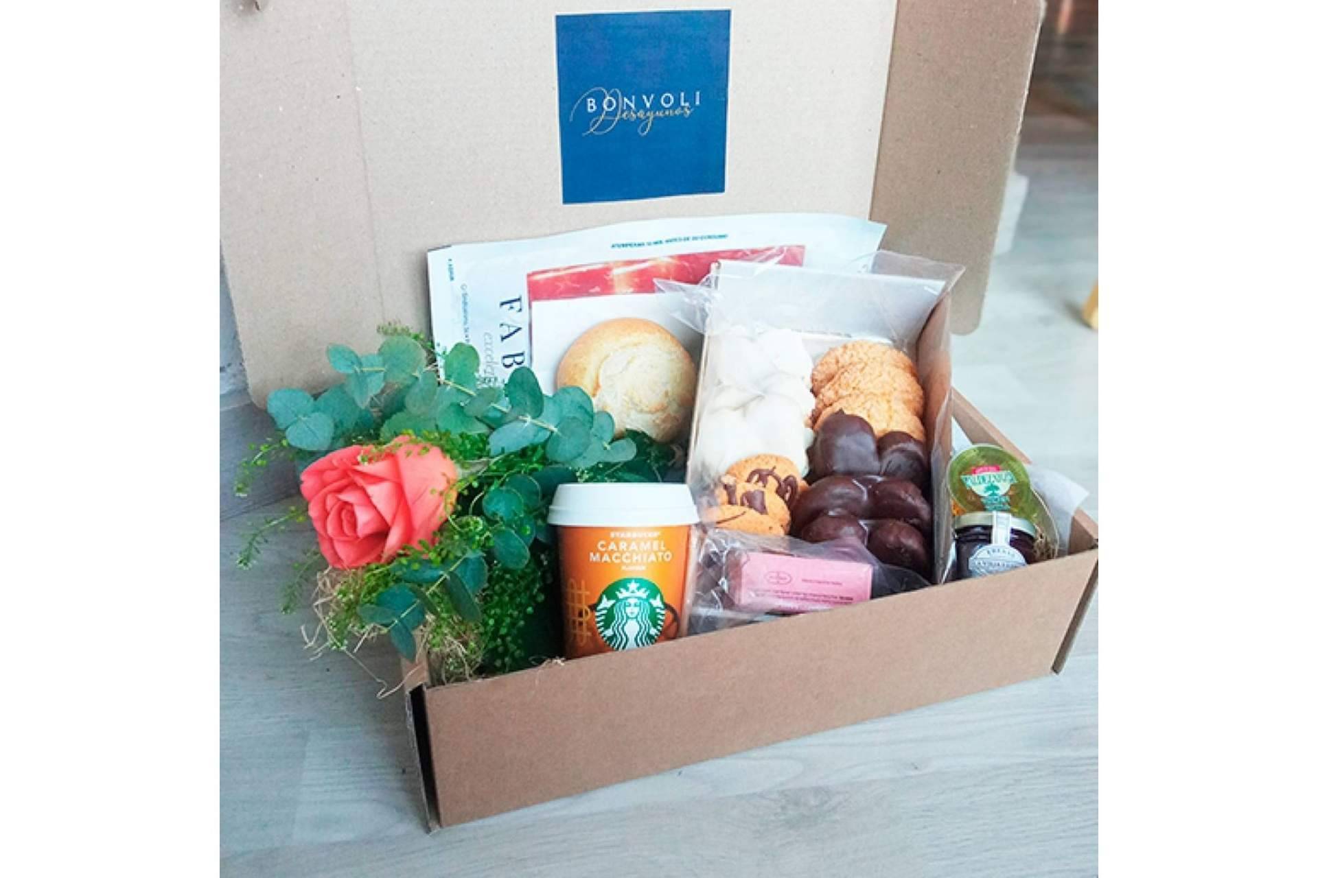 Las cajas de desayunos a domicilio que ofrece Bonvoli