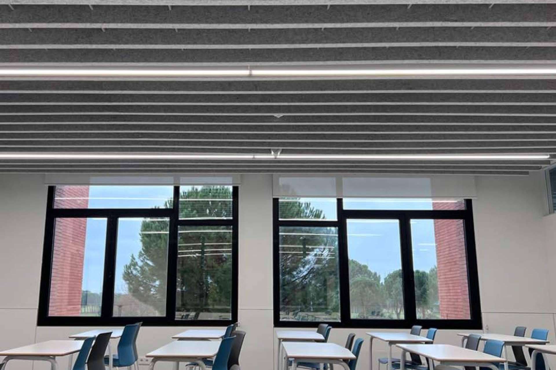 El nuevo sistema modular de absorción acústica, Luxineco