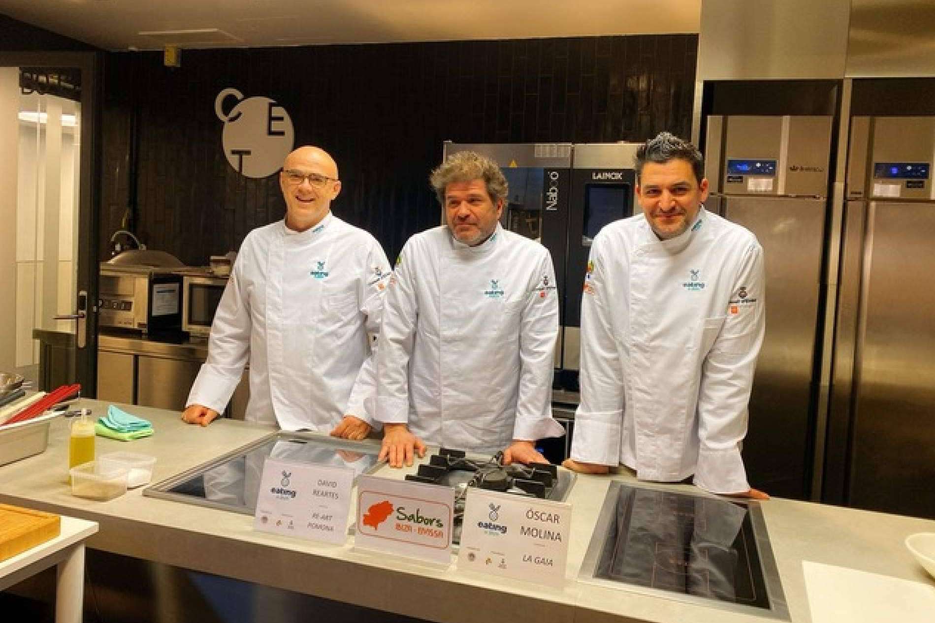 Tres chefs dan a conocer en Barcelona la gastronomía de Ibiza