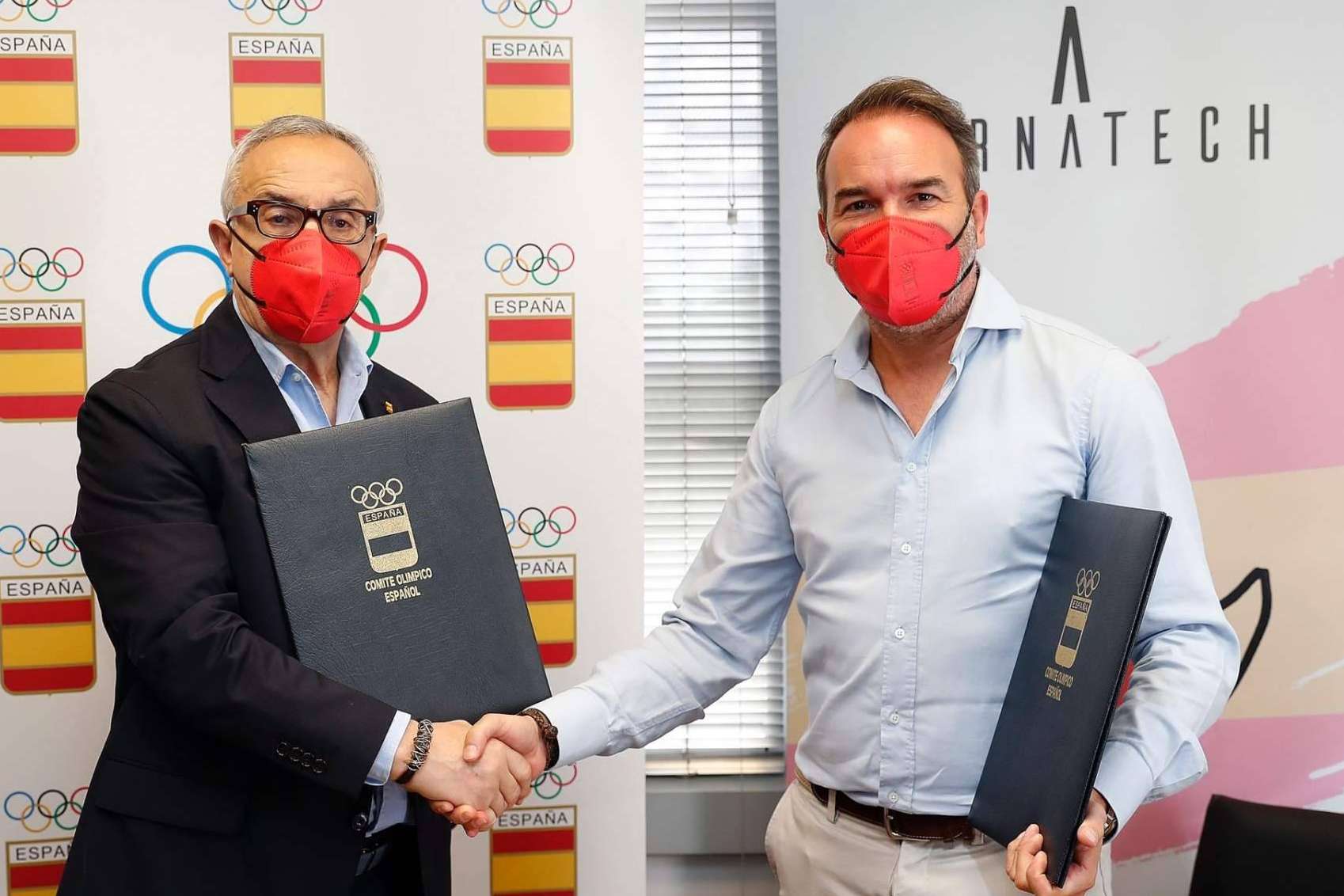 Airnatech seguirá siendo la mascarilla oficial del Comité Olímpico Español hasta el 31 de diciembre de 2022