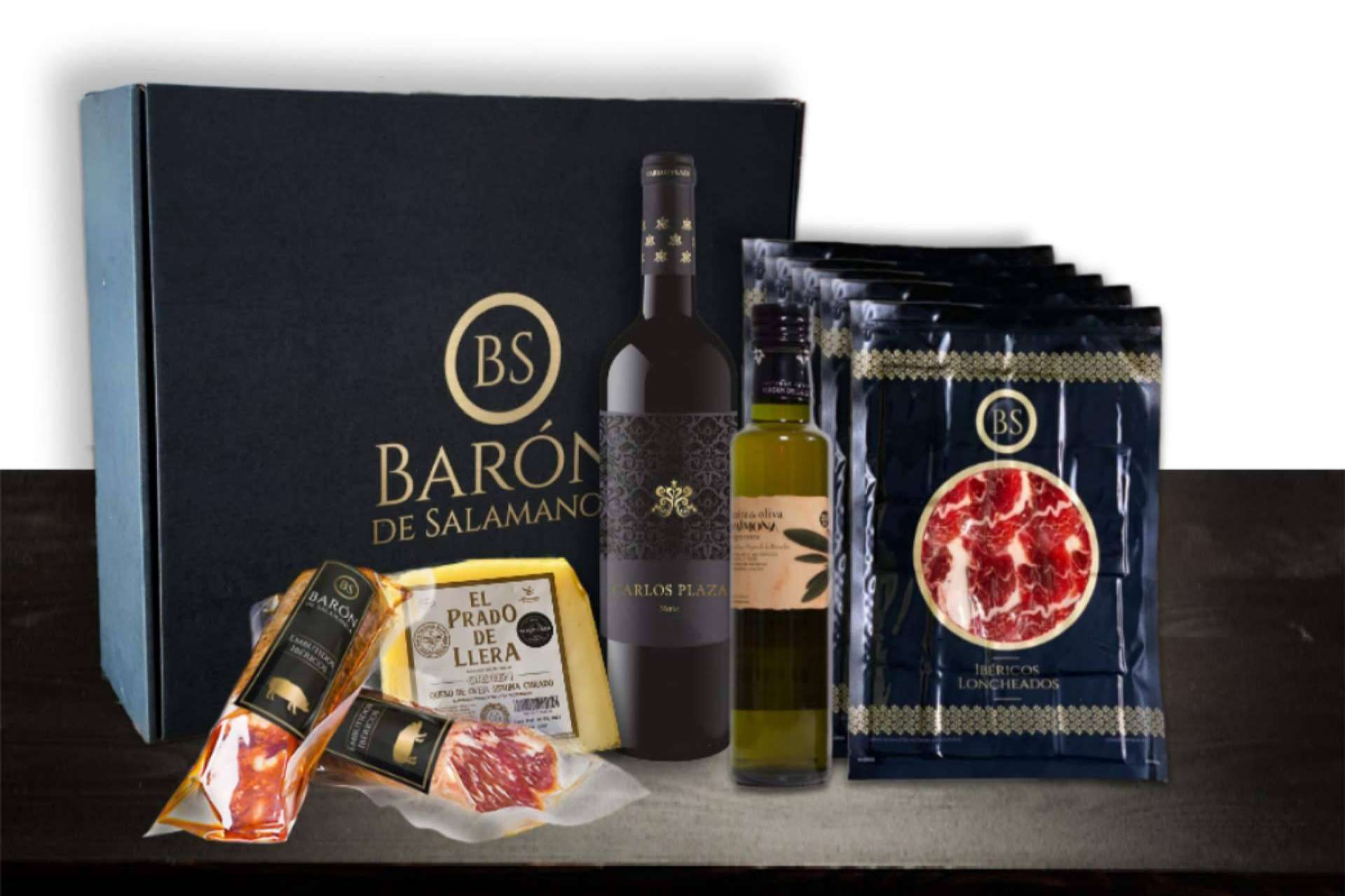La tienda online Barón de Salamanca ofrece regalos de Navidad y cestas con productos gourmet