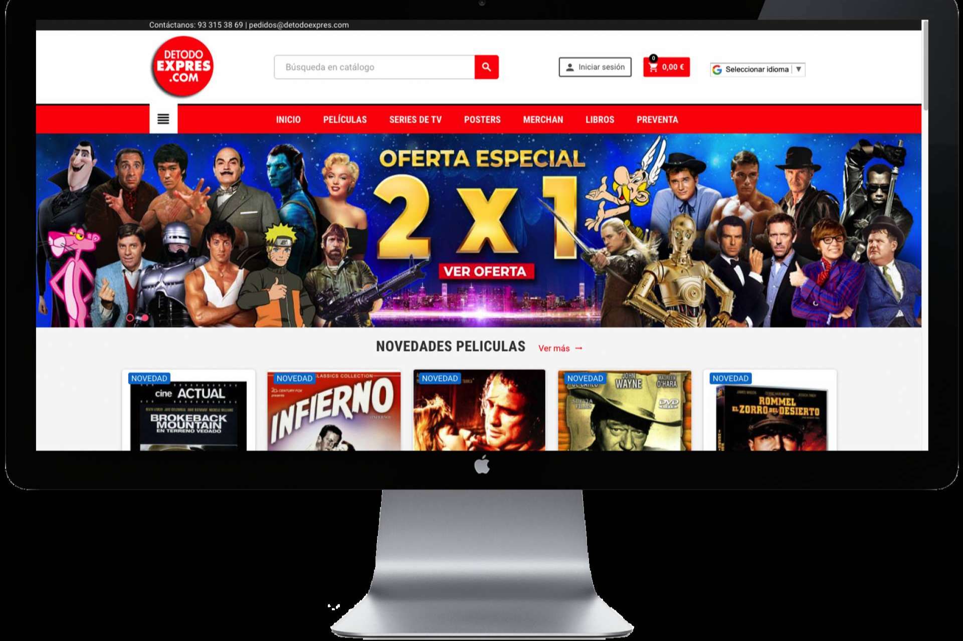 Conociendo a DETODOEXPRES.COM, especialistas en cine, cine clásico, pósteres y merchandising