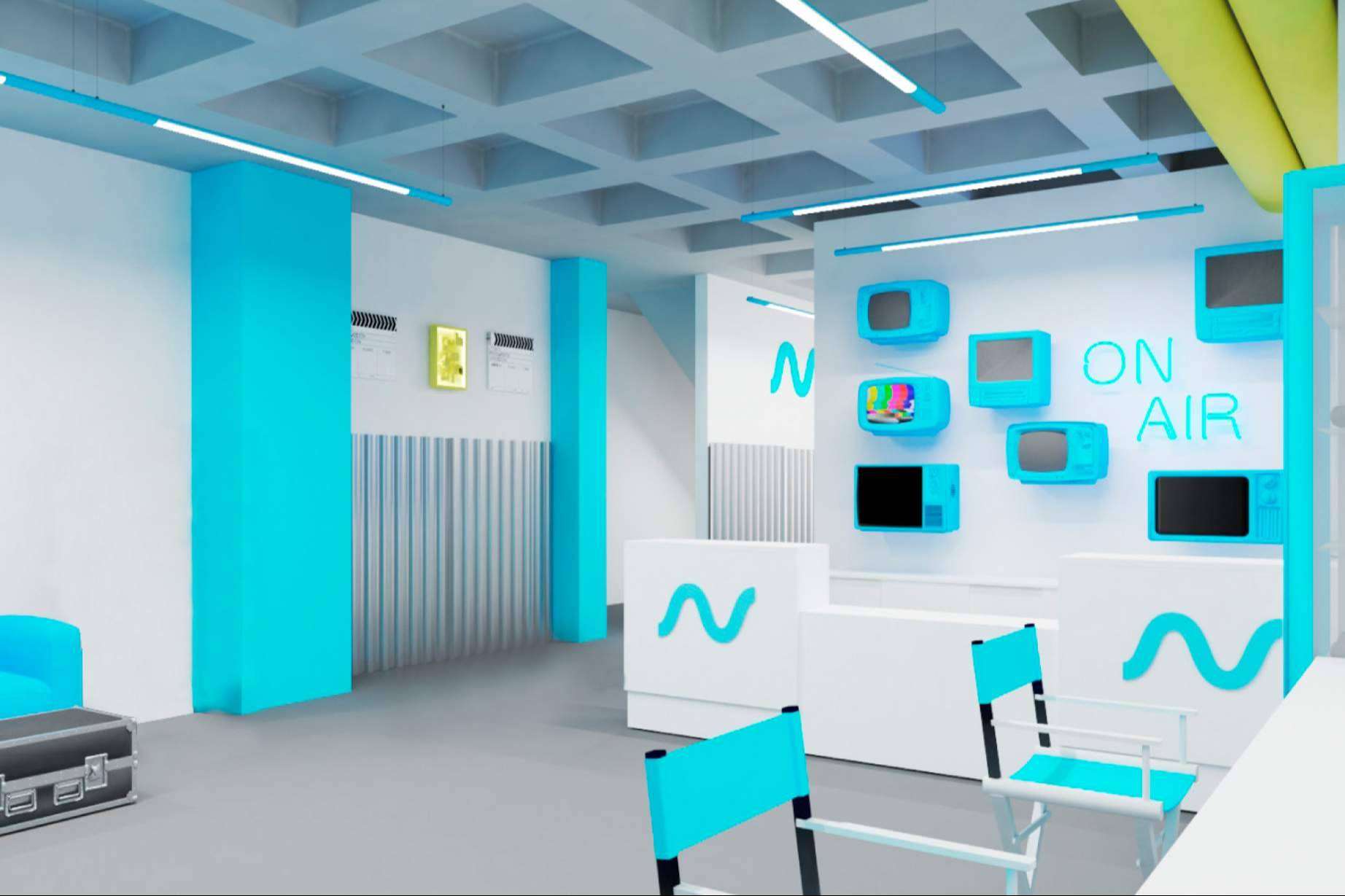 Inauguración de una nueva oficina de alquiler de material audiovisual en Madrid, AVisual