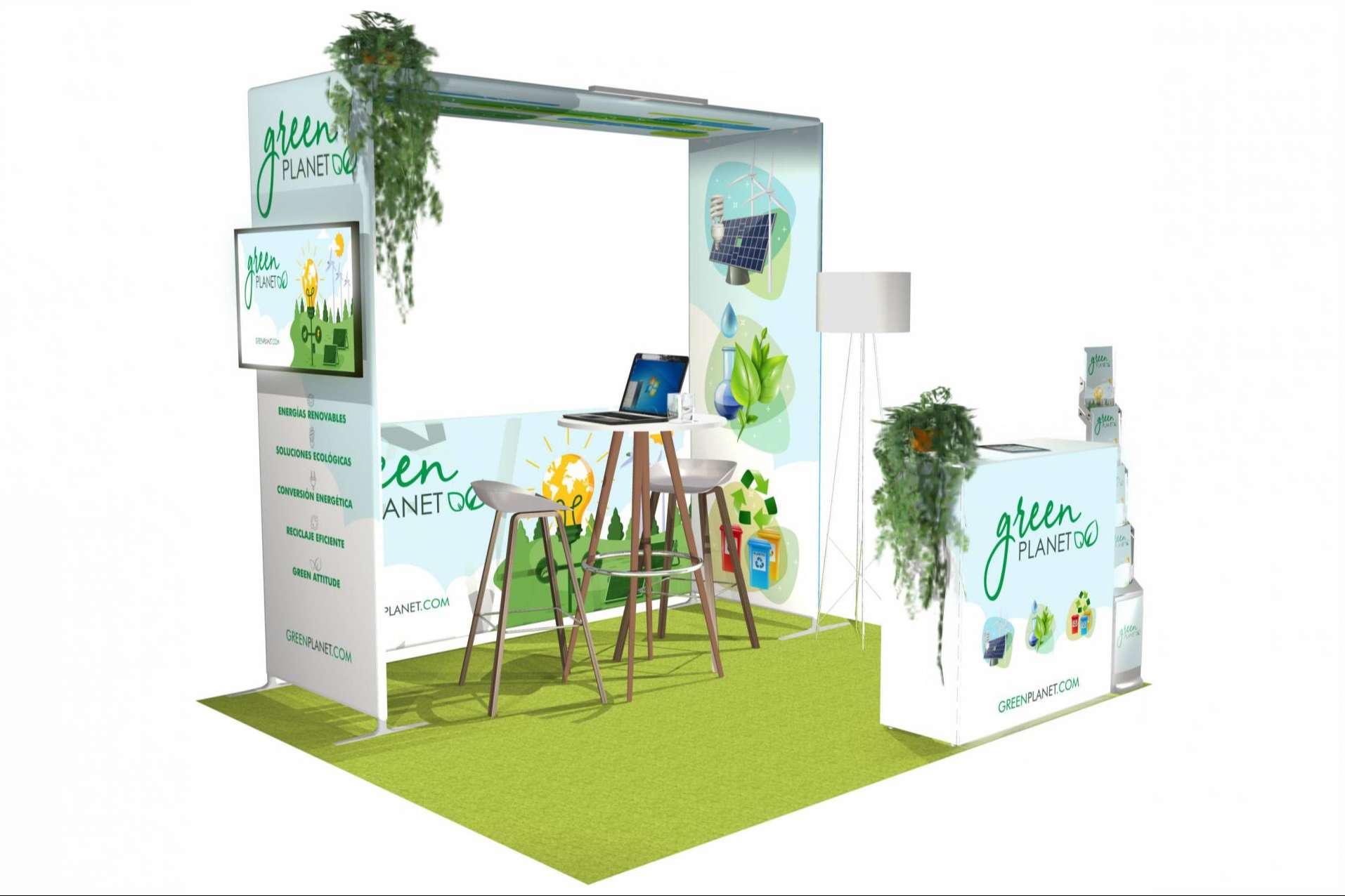 Displays personalizables para eventos en el exterior de la mano de Olika Stands