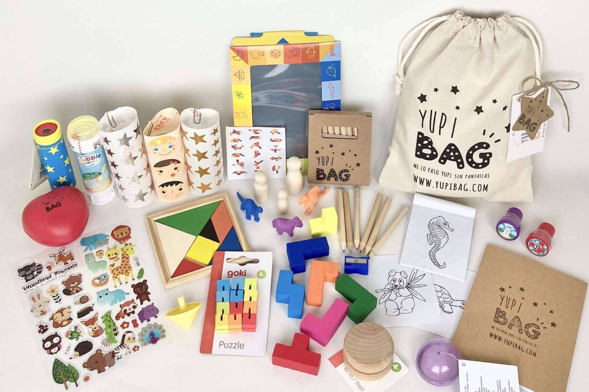 Como alternativa a las pantallas, se puede regalar a los más pequeños una YupiBag en los eventos