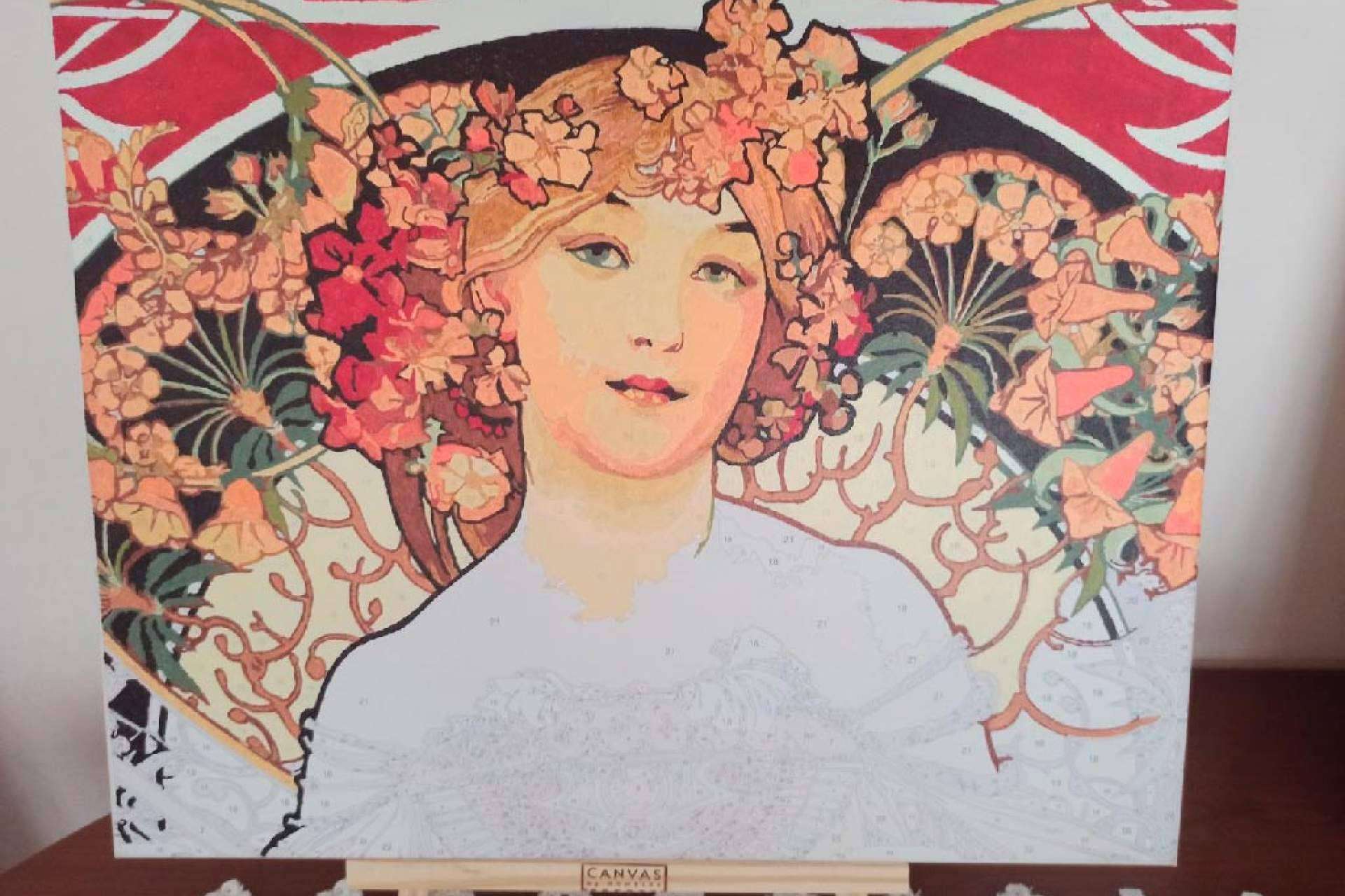 Relajarse y disfrutar en otoño con la actividad de pintar por números que alivia el estrés, Canvas by Numbers