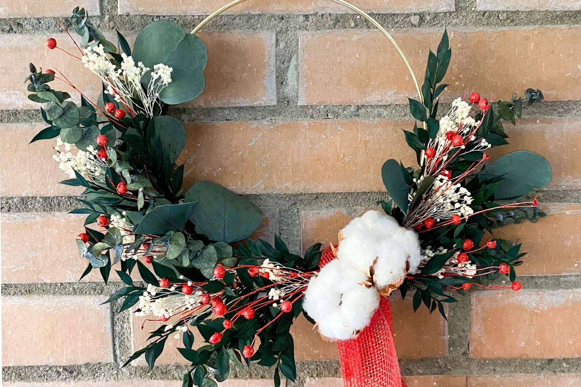 Flores secas y preservadas para la decoración de Navidad, por Floueri