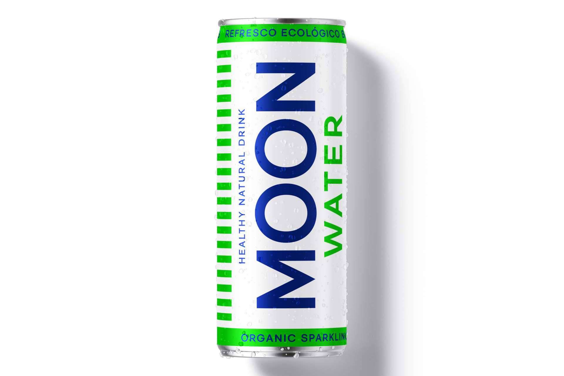 MoonWater envasa todos sus productos con un packaging 100 % reciclable y reciclado de aluminio libres de plásticos