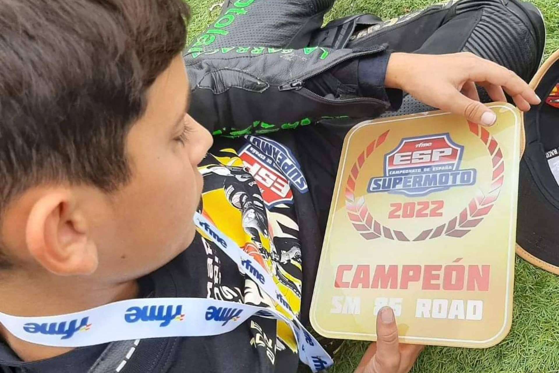 Marc Moñinos Esteve, campeón de España en la categoría de Supermoto 85cc