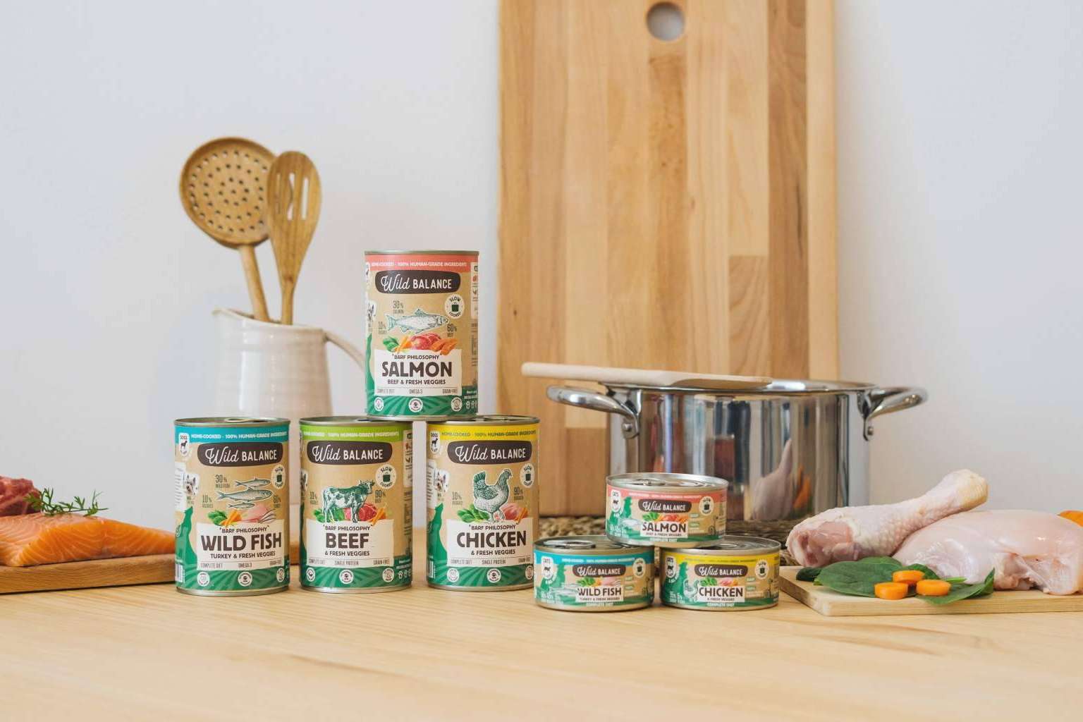 Wild Balance revoluciona el mercado de la alimentación para mascotas con el lanzamiento del BARF cocinado al vapor en lata