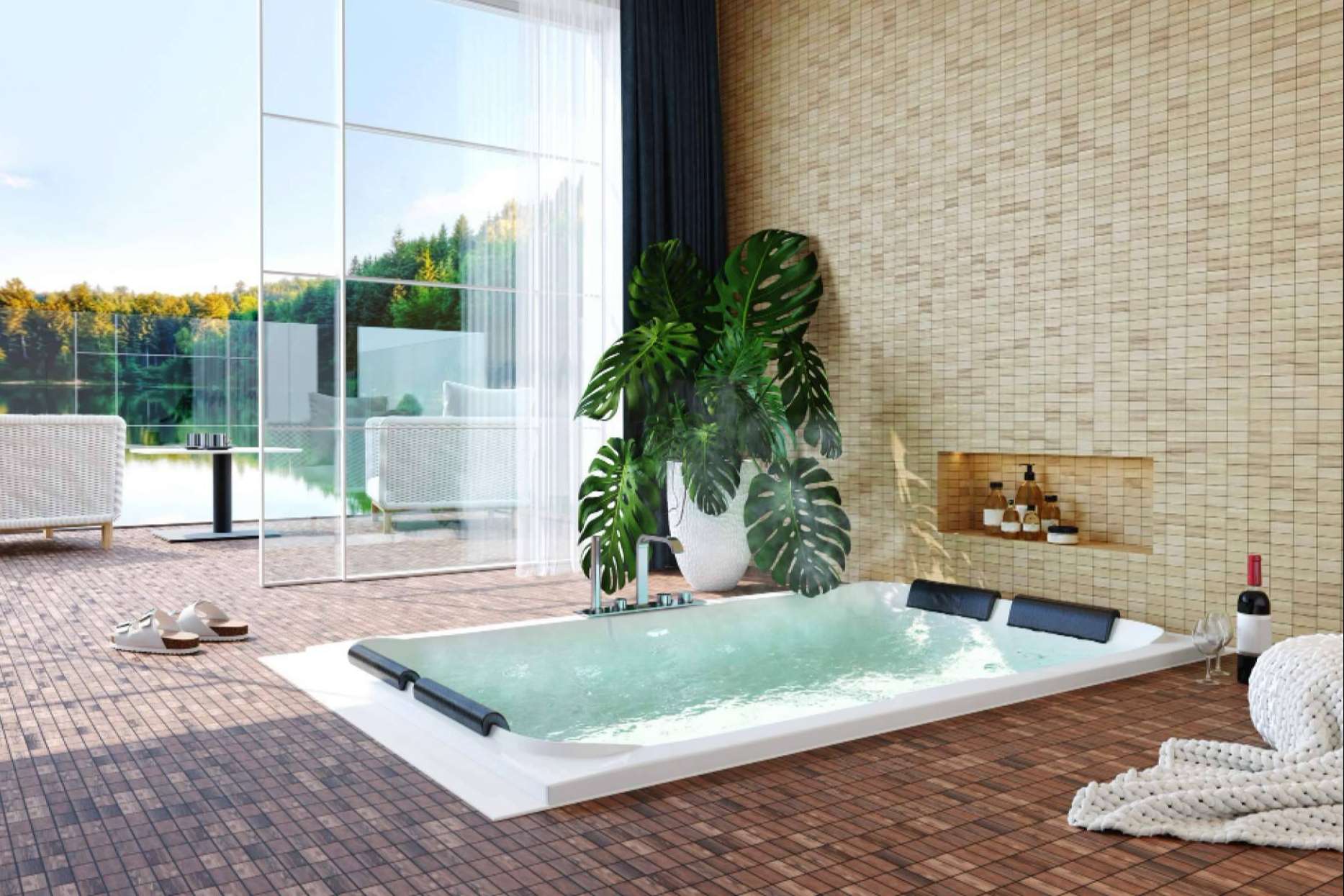 Hidroxury, una empresa especializada en el sector de la salud y el bienestar, proporciona un jacuzzi interior para cubrir todas las necesidades