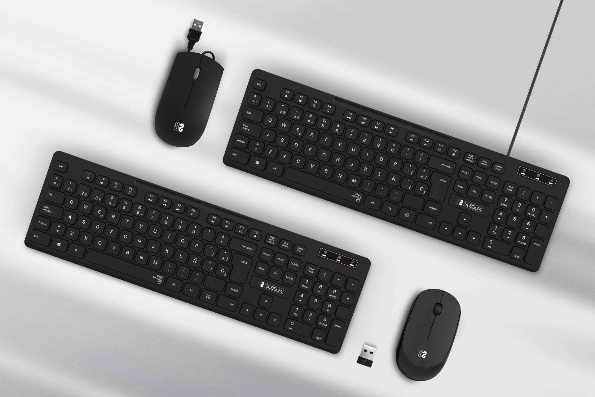 SUBBLIM dispone de una gama Business de teclados y ratones para empresas