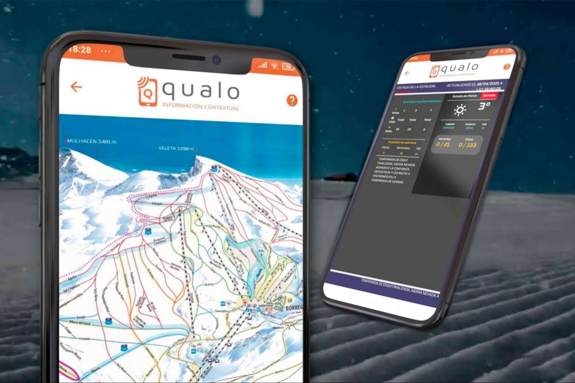 QUALO es una plataforma universal de información contextualizada para las estaciones de esquí