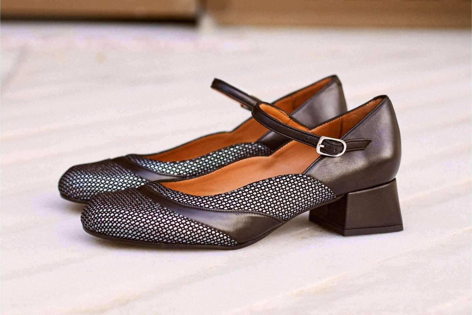 Los zapatos de tacón bajo para mujer de Audley Shoes
