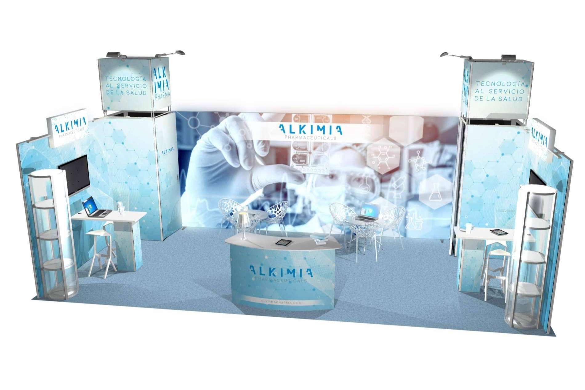 Fabricación de stands y displays modulares y reutilizables en Olika
