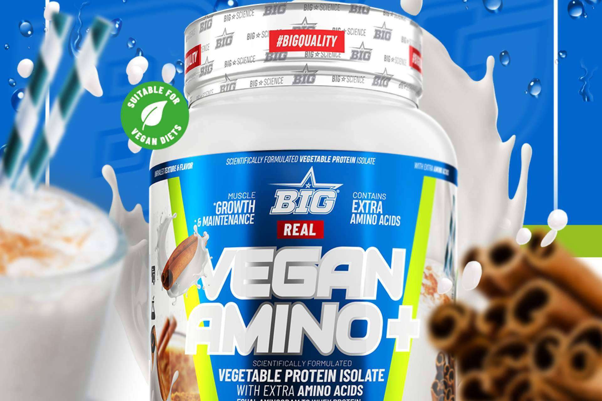Las propiedades de Real Vegan Amino Plus de BIGscience