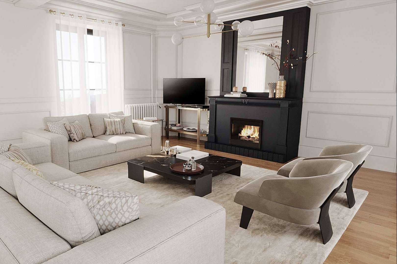 Decoración de sala y todo tipo de estancias con Decoradora