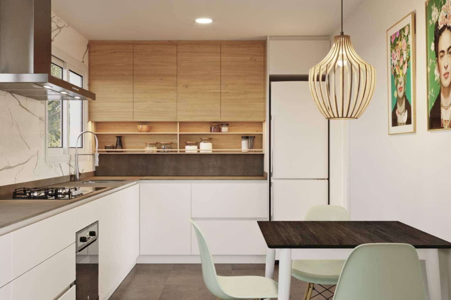 Diseño de cocina abierta con Lautoka Urbana