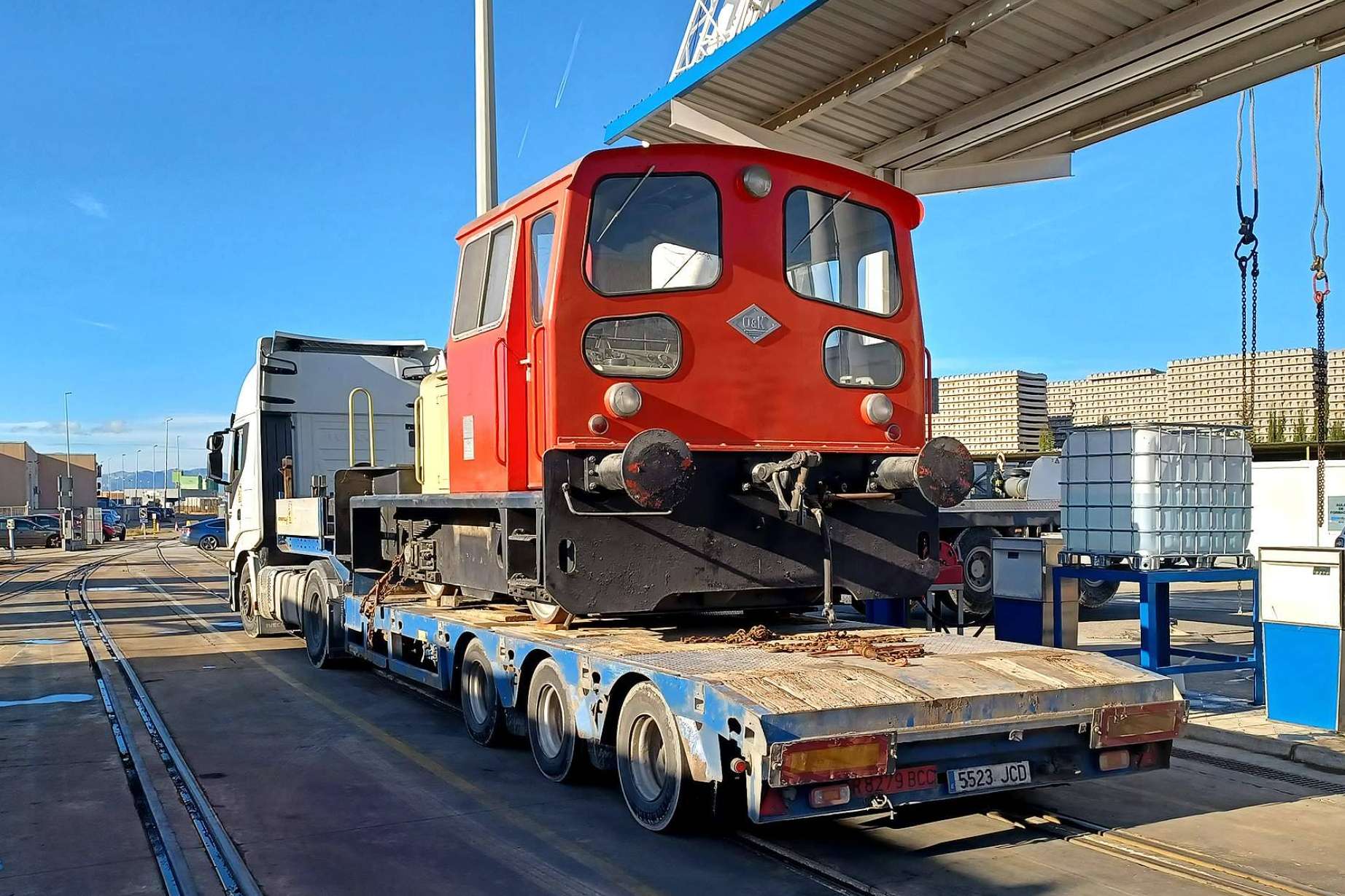 Una histórica locomotora de Azucarera Ebro protegida por la Fundación del Patrimonio Ferroviario