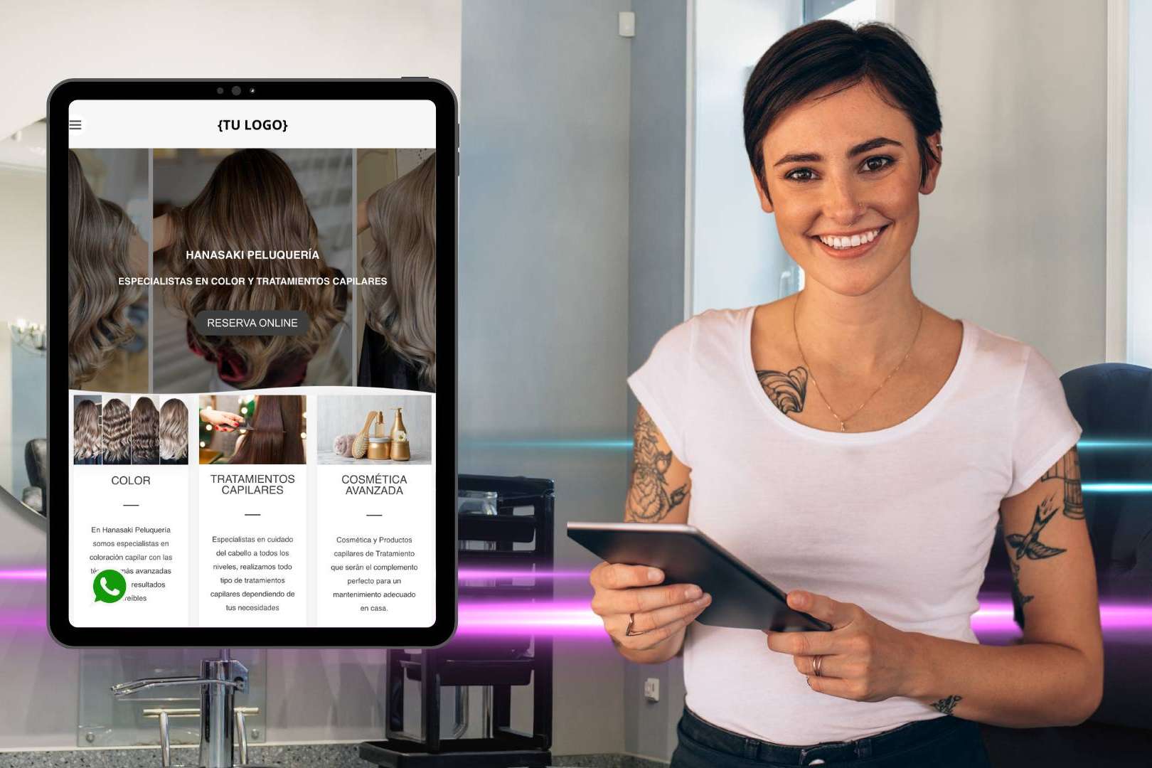 El equipo de Uebea se ha centrado en ofrecer soluciones de diseño web sector belleza