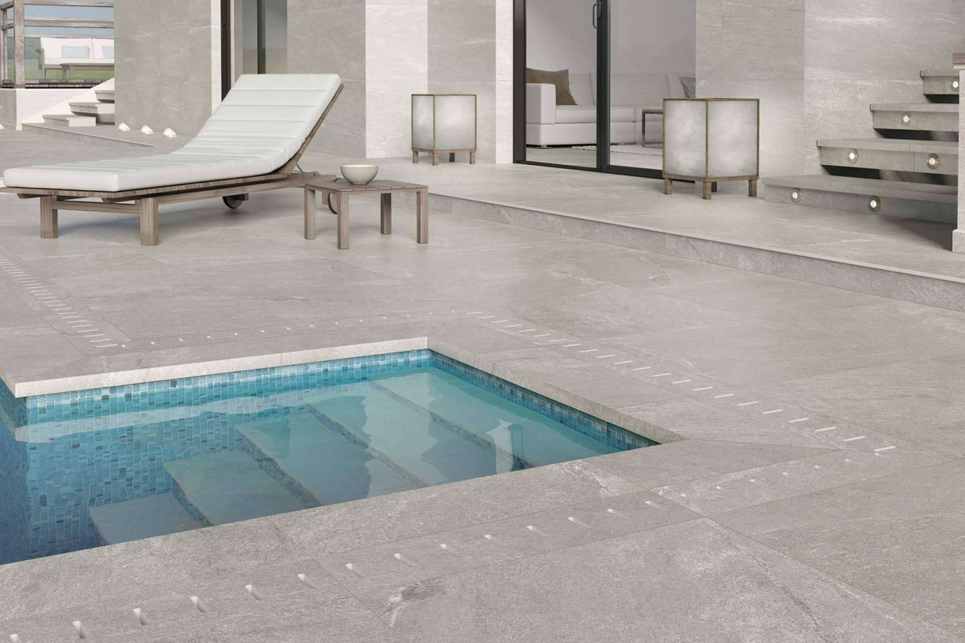 La tienda online Duritti Cerámica ofrece una gran diversidad de azulejos para terrazas y piscinas