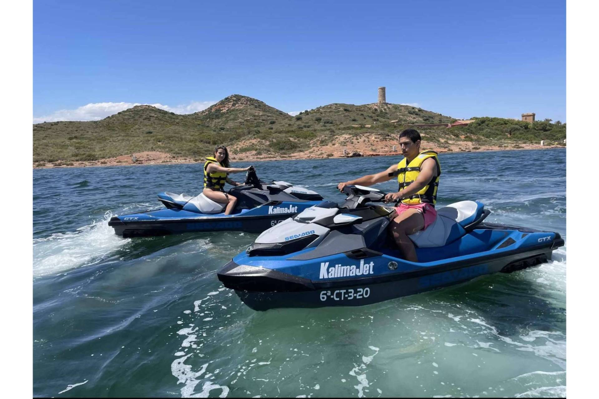 El nacimiento y alquiler motos de agua en La Manga con Kalima Charter