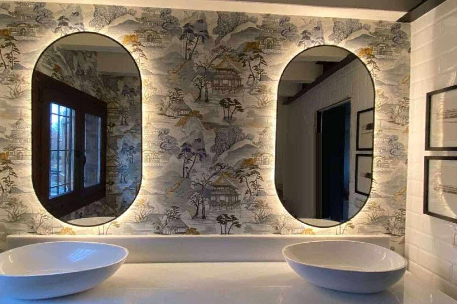 Espejos redondos con luz LED para baño la nueva tendencia 2023