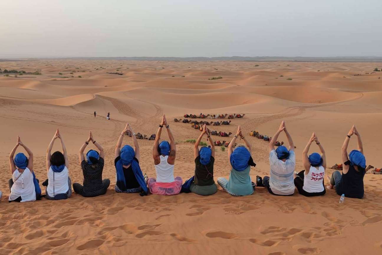 eeMindful permite meditar en el desierto de Merzouga