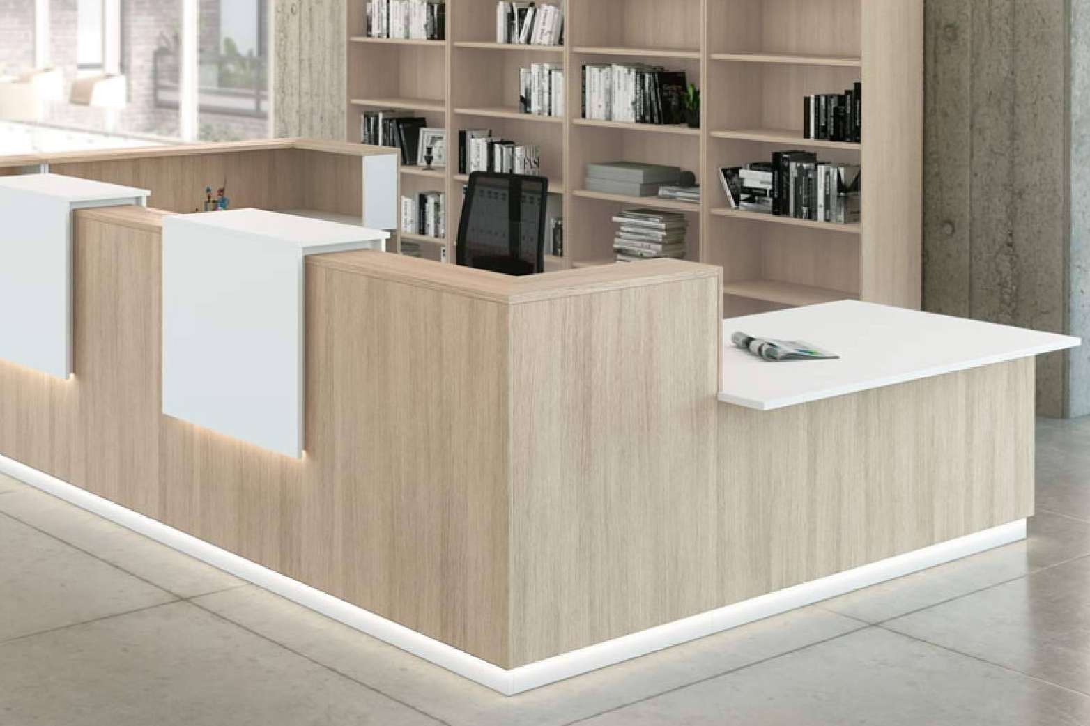 La diversidad de muebles de recepción de los que dispone OfficeDeco