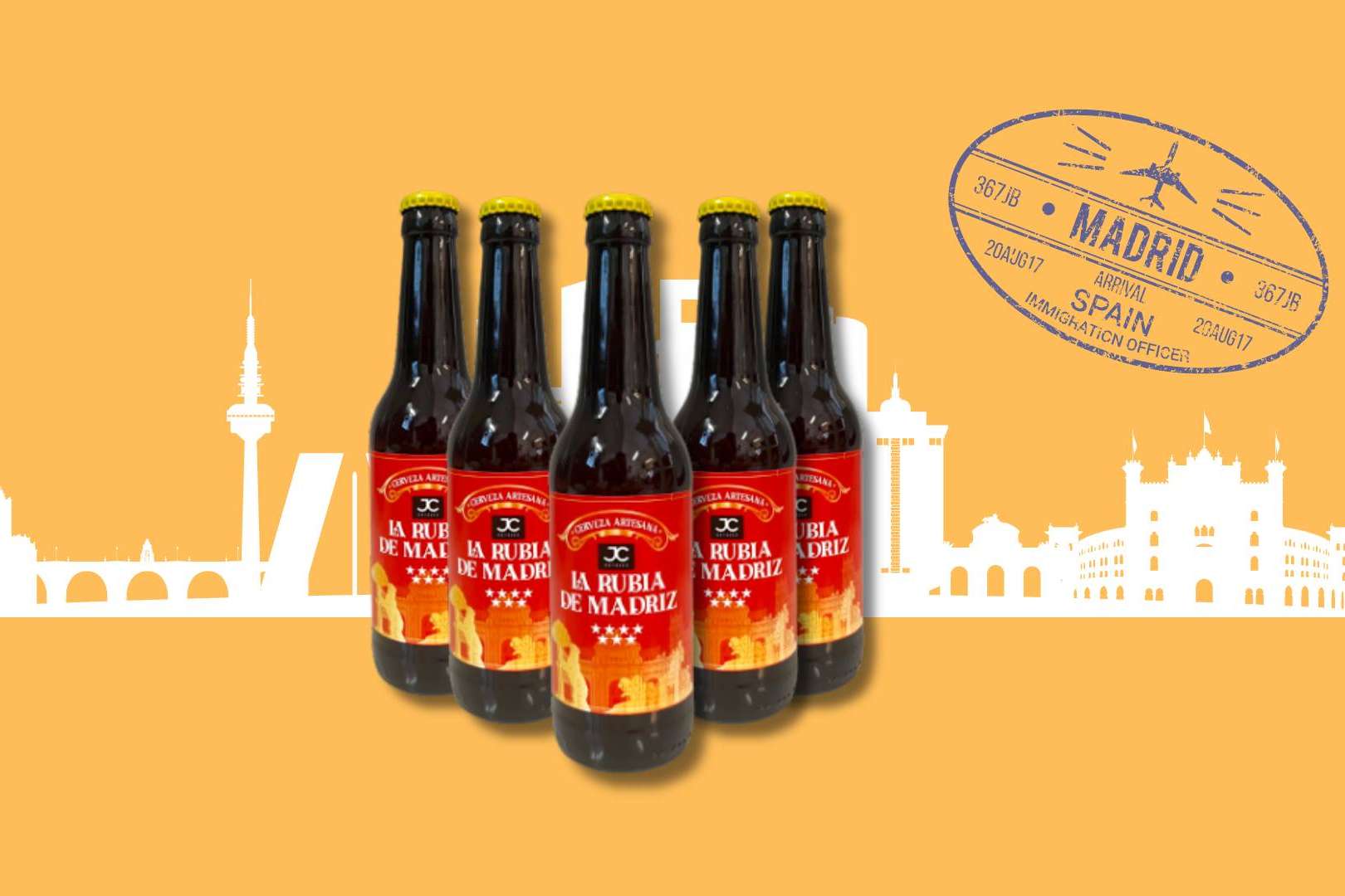 JC Hoteles lanza La Rubia de Madriz, una cerveza artesanal única