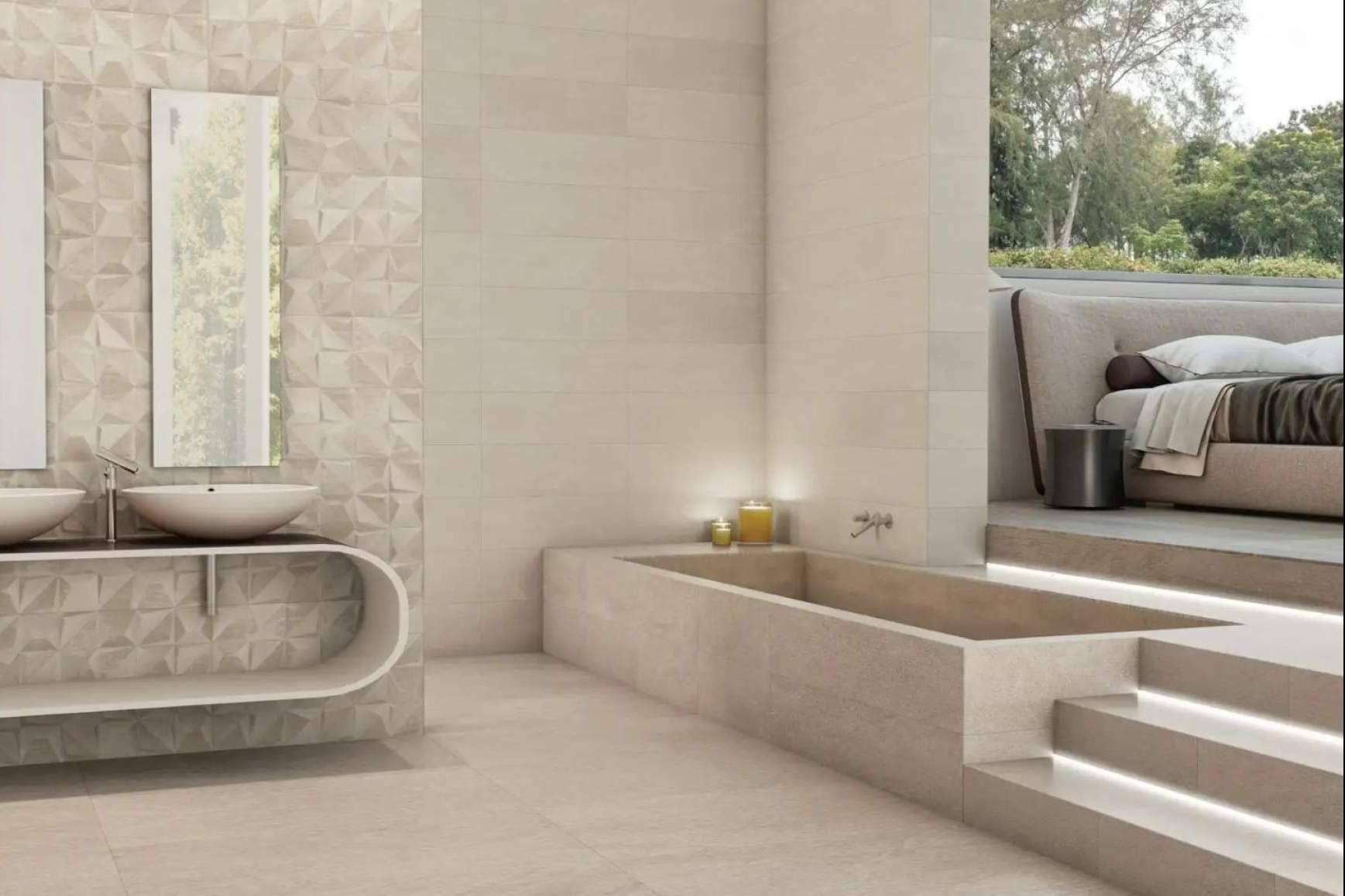 La clave para un espacio funcional y deslumbrante es el uso de azulejos para baño
