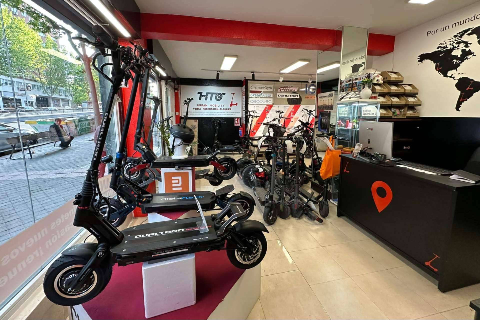 Servicios en Madrid del taller de patinetes eléctricos HTO Urban Mobility