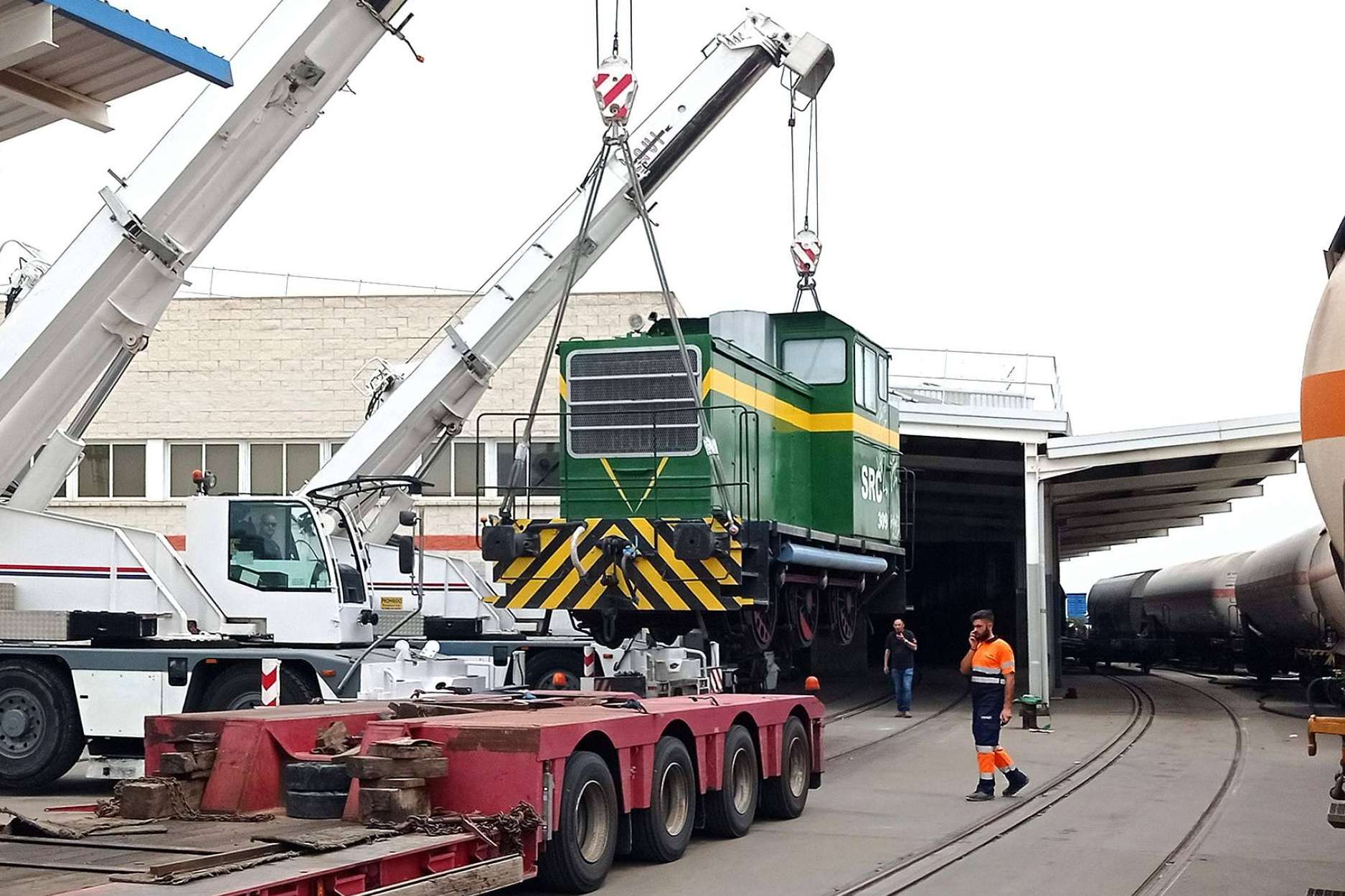 Cómo fue la puesta a punto de la histórica locomotora Ex RENFE 10463