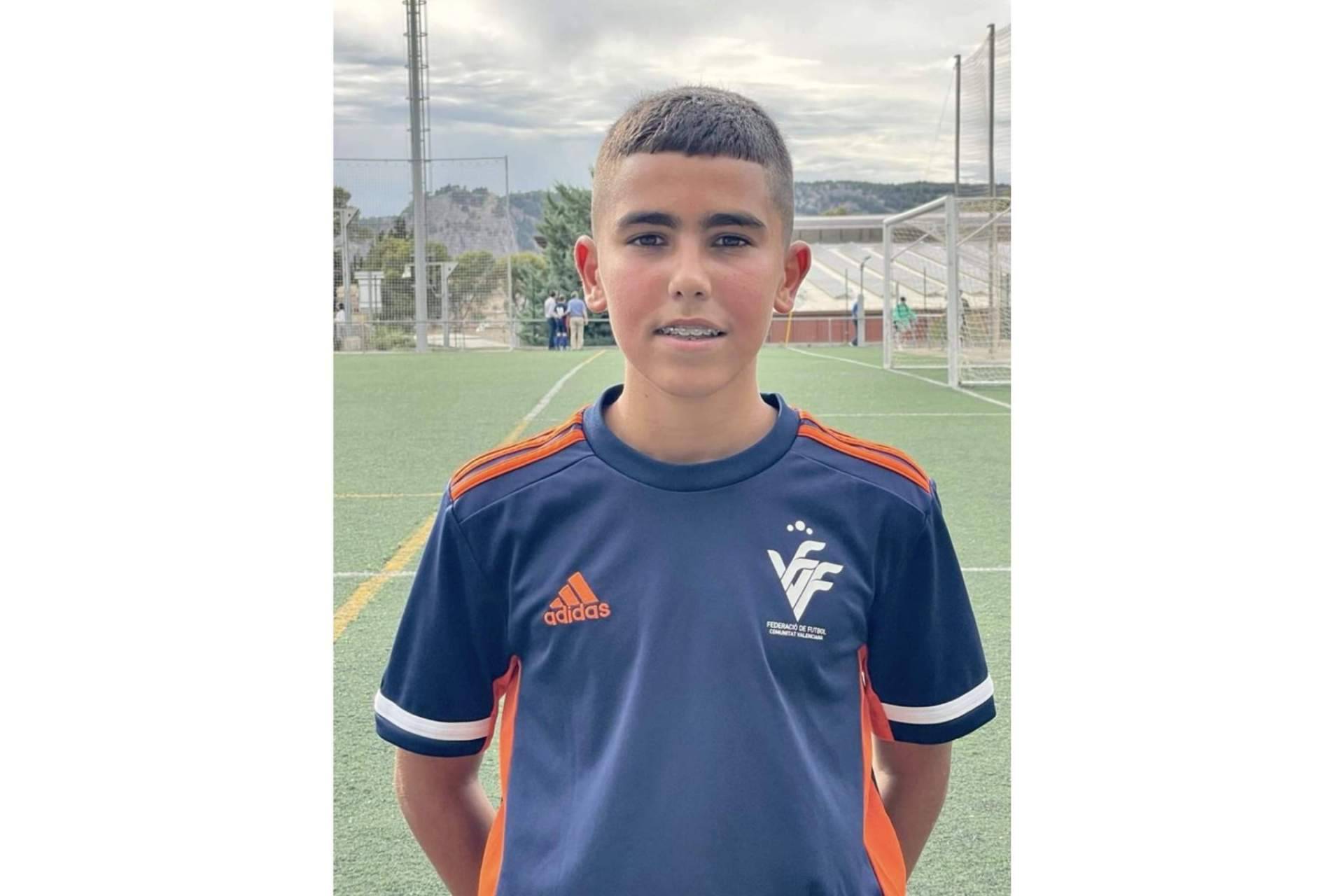 Roi Lopez 10, futbolista con 14 años
