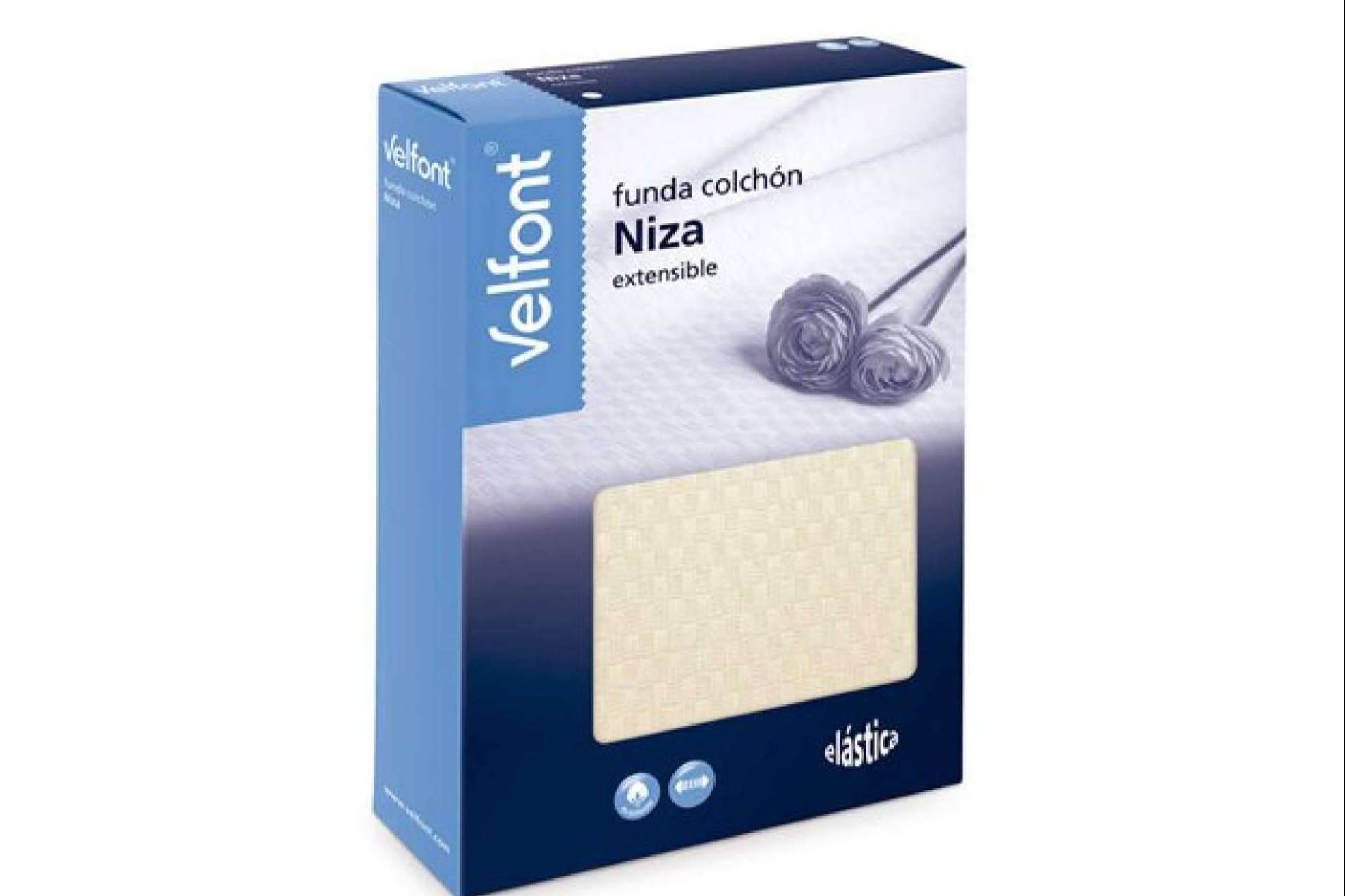 La funda de colchón Niza de Velfont se encuentra disponible en Tiendas Pavo
