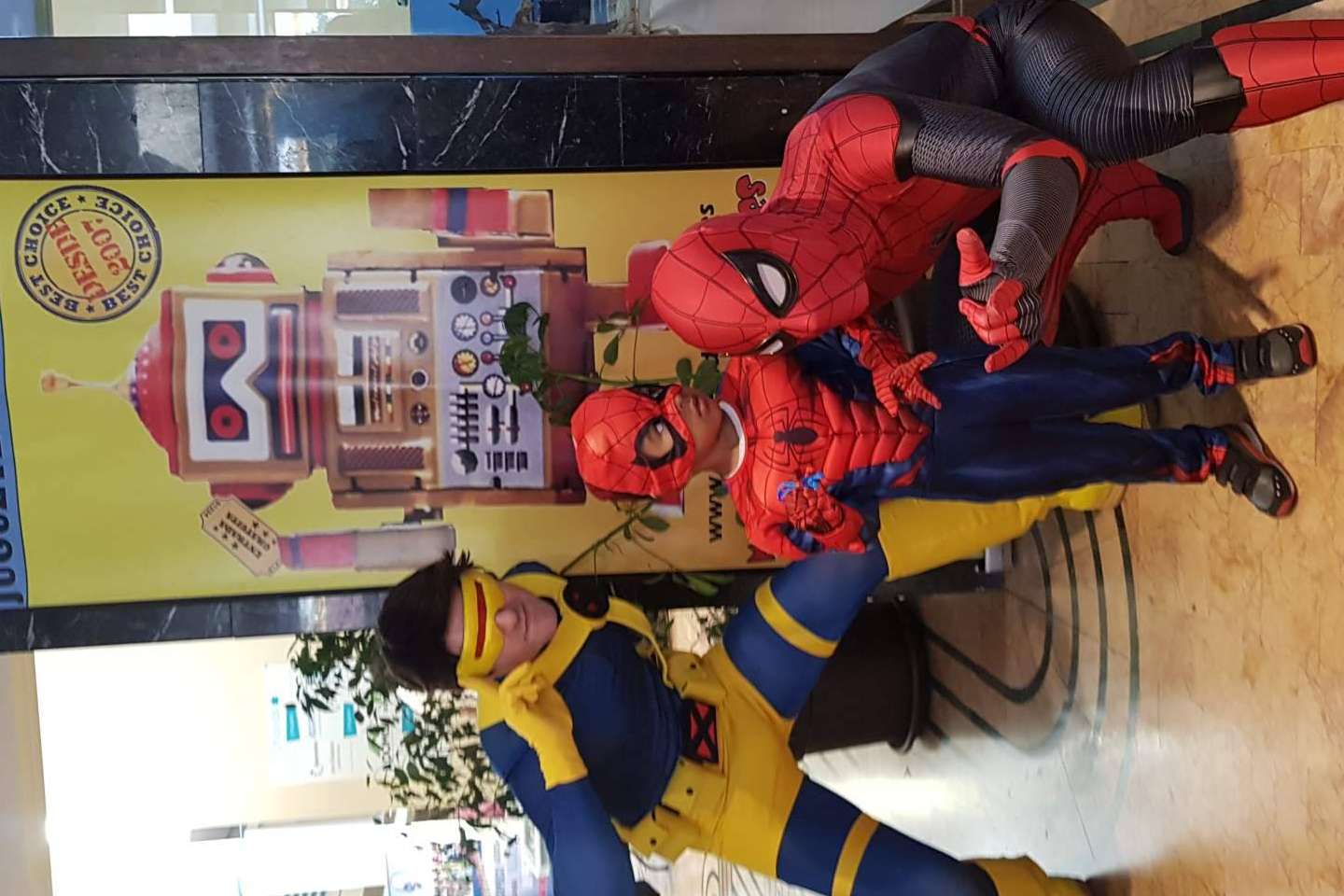 Superhéroes en el Mercado del Juguete de Madrid
