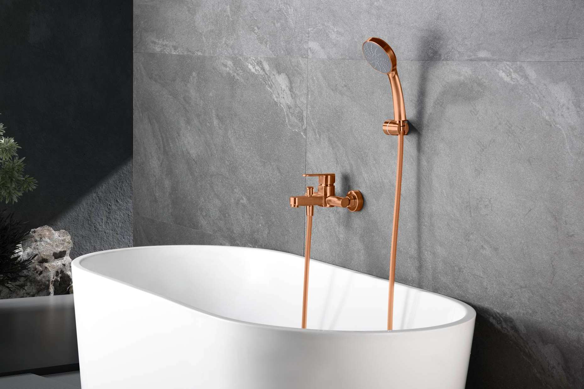 El oro rosa cepillado, la tendencia más chic para elementos de baños que llega con IMEX Products