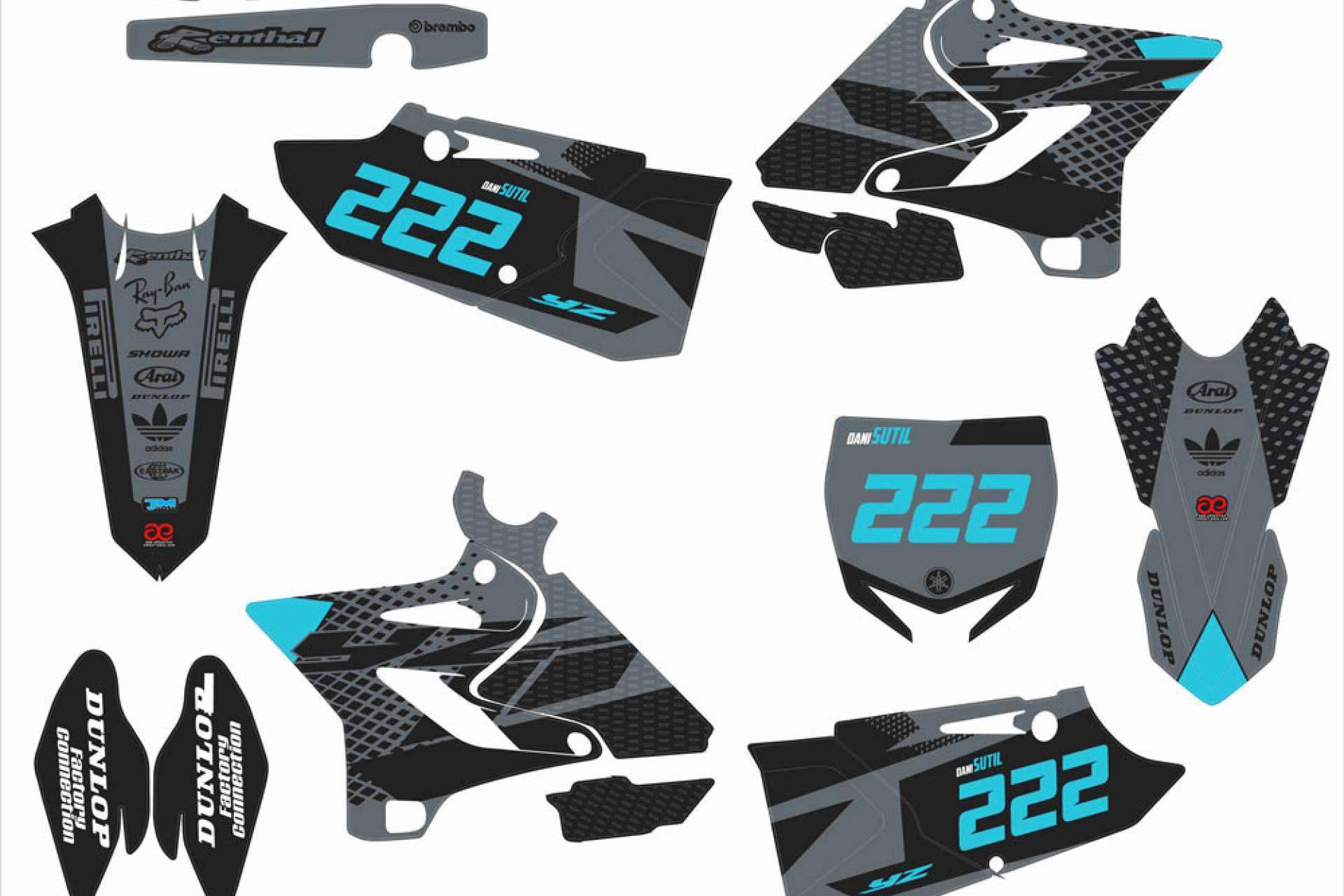 ADHESIVOSEMBARRADOS permite decorar motocicletas con adhesivos personalizados