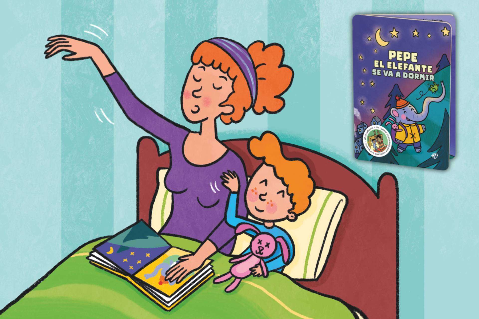Llega a las librerías 'Pepe el elefante se va a dormir', un nuevo concepto de libro interactivo para niños de 2 a 4 años